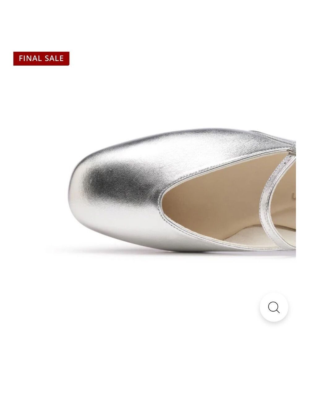 Paul Green Metallic Silver Mary Jane Flats NWB Size 6.5 European Chic - Picture 4 of 11